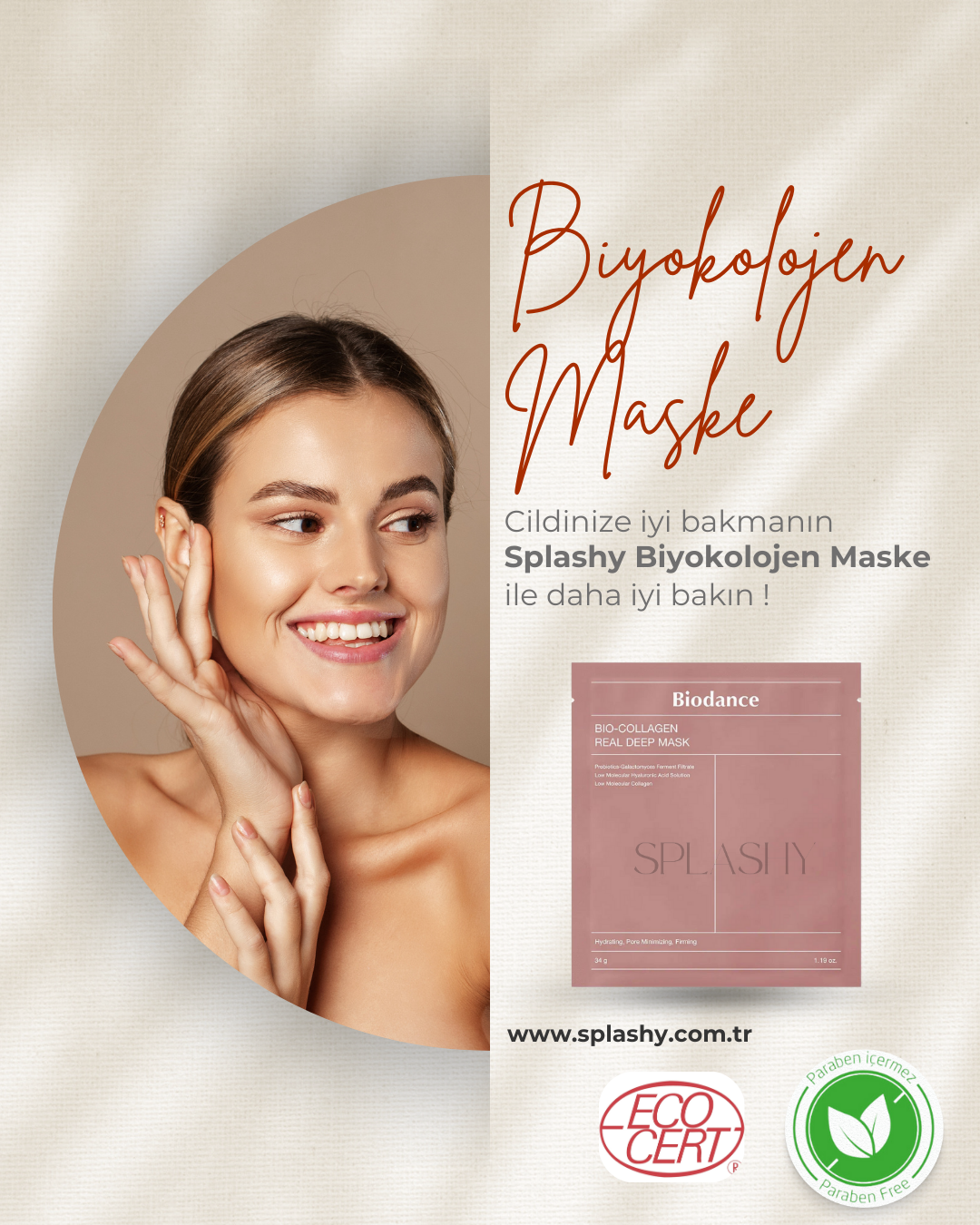Splashy™ Bio Kolajen Maske
