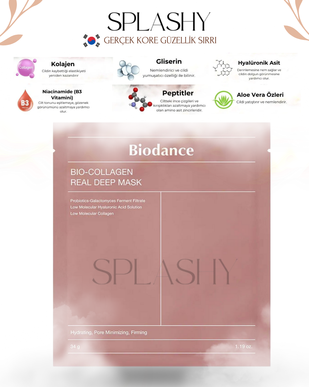 Splashy™ Bio Kolajen Maske